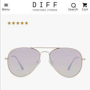 NEW Diff Eyewear Cruz aviator sunglasses